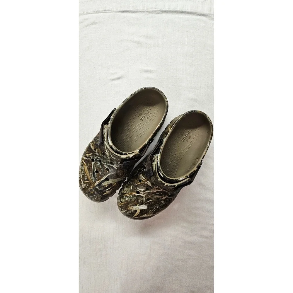 Crocs Classic All-Terrain Realtree Edge Camo Clogs Mens 8 Womens 10 Camouflage